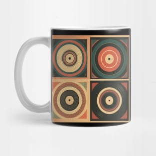 8k Retro Vinyl Record Compilation Mug